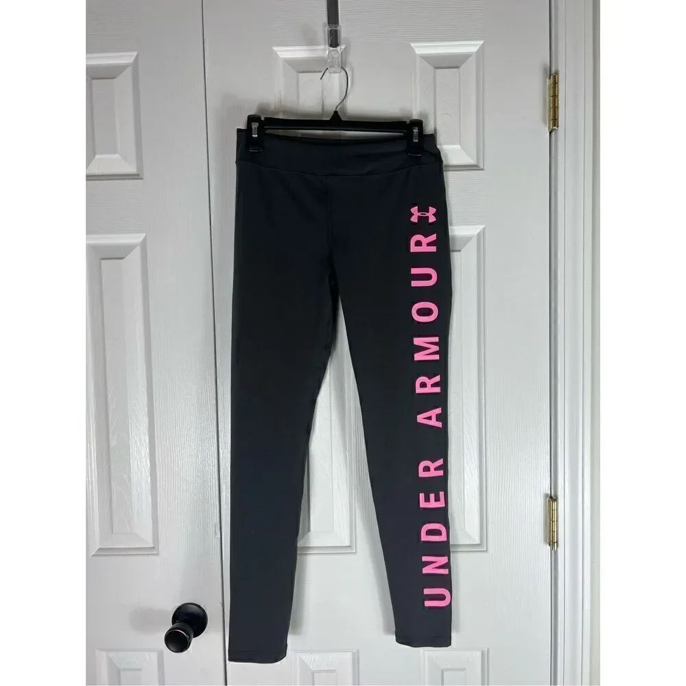 Under Armour Girls Grey Leggings Size YXL